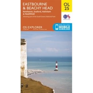 Image of Ordnance Survey Explorer OL25 Eastbourne & Beachy Head Map With Digital Version