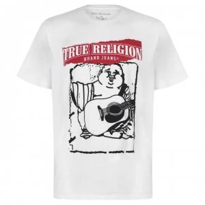 Image of True Religion Buddha Logo T Shirt - White 1700