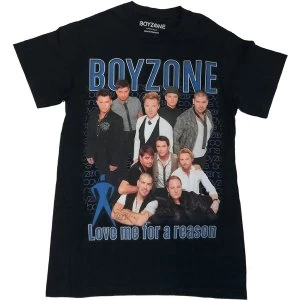 image of Boyzone - Love Me For A Reason Homage Unisex Medium T-Shirt - Black