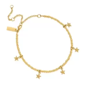 image of ChloBo Gold Plated Mini Cute Multi Star Anklet