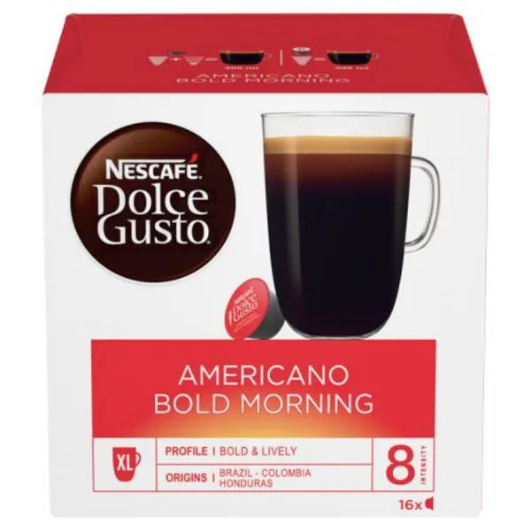 image of Nescafe Dolce Gusto Americano Bold Morning Coffee 16 Pods