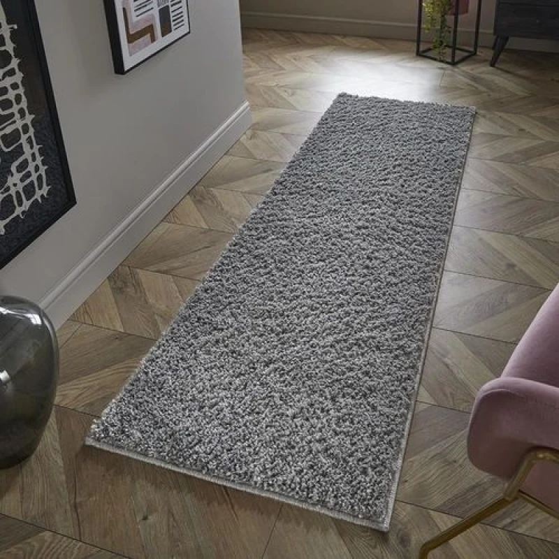 Image of Esselle Larissa Shaggy Runner Grey unisex