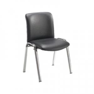 Image of Avior Executive Leather Look Side Black Chair KF72262