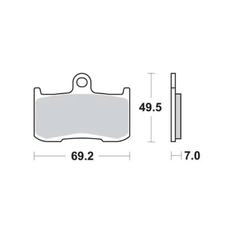 Image of TRW Lucas Sintered lining MCB737SV