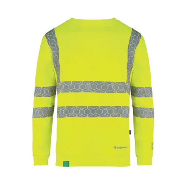 Image of Beeswift Envirowear Beeswift Envirowear High Visibility Sweatshirt Saturn Yellow 4XL EWCSSSY4XL