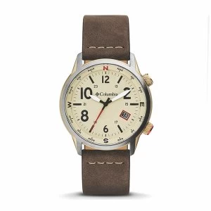 Image of Columbia CSC01-002 Outbacker Stone 3-Hand Date Saddle Leather Watch