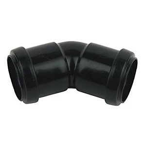 Image of FloPlast WP18B Push-Fit Waste 135 Deg Bend - Black 32mm