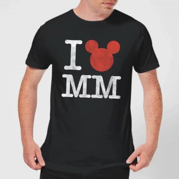 Disney Mickey Mouse I Heart MM T-Shirt - Black - XS - Black