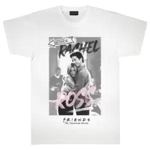 Image of Friends Womens/Ladies Mr Rachel Mrs Ross Boyfriend T-Shirt (L) (White)