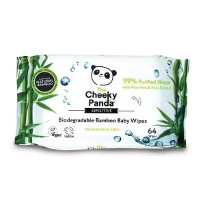 image of The Cheeky Panda Biodegradable Bamboo Baby Wipes