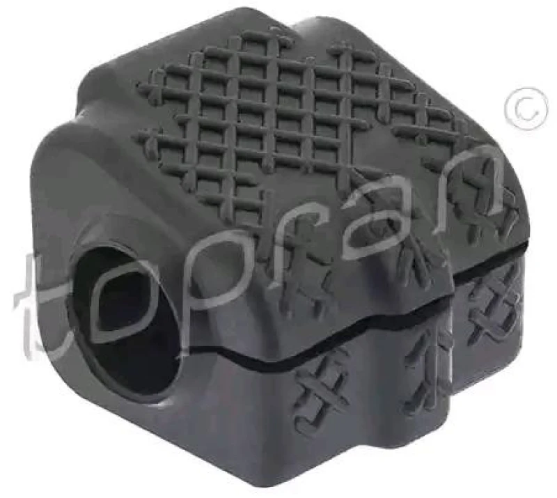 Image of TOPRAN 723 076 Stabilizer Bushes Front Axle Right, Rubber Mount Anti-roll Bar Bush Kit (1334)