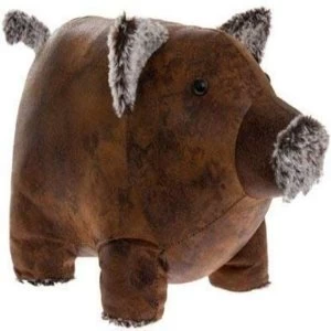 Faux Leather Piggy Doorstop By Lesser & Pavey