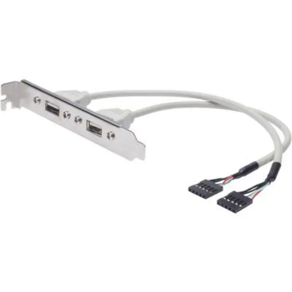 Image of Digitus USB 2.0 Cable [2x USB 2.0 connector internal 5-pin - 2x USB 2.0 port A] DIGITUS AK-300301-002-E