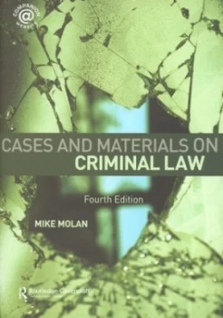 Image of Cases and Materials on Criminal Law by Mike Molan Paperback