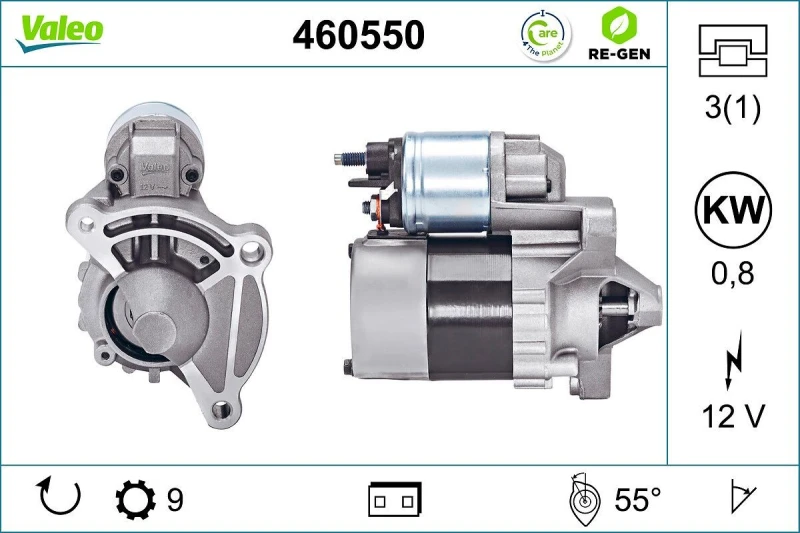 Image of Starter motor VALEO 460550