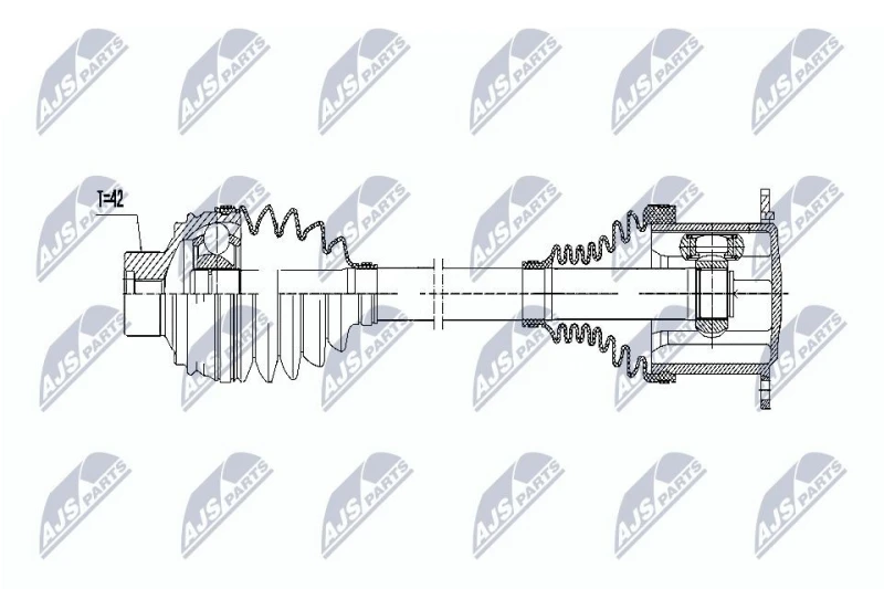 Image of NTY Drive shaft NTY NPW-AU-009
