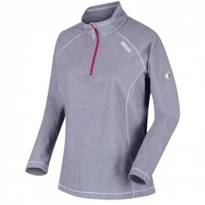 image of Regatta Womens Montes Half Zip Fleece - Eldrbry(Wht)