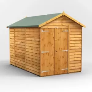 image of 10X6 Power Overlap Apex Windowless Double Door Shed