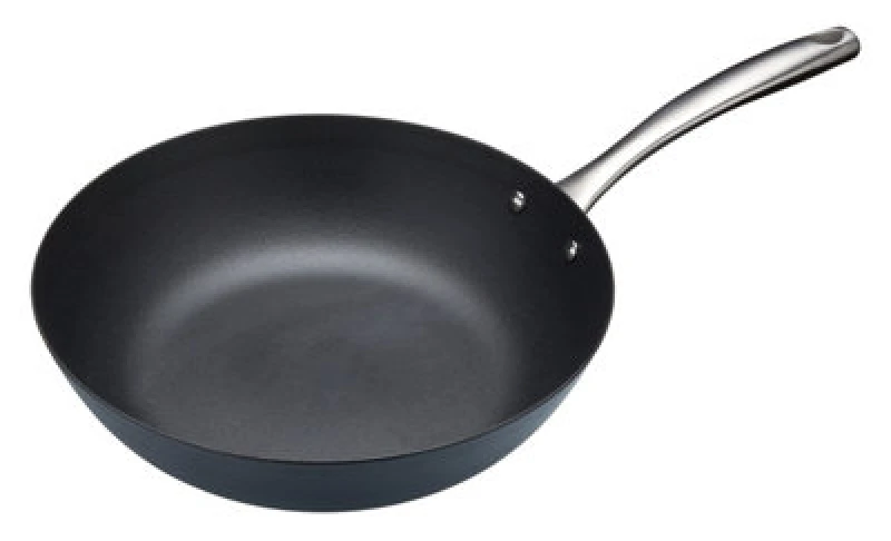 Image of Masterclass Induction Ready 30cm Wok Dark Grey