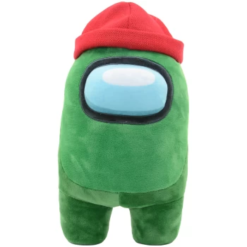 image of Official Among Us 30cm Plush - Green + Beanie