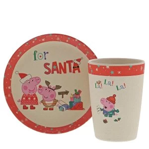 Image of Peppa Pig Bamboo Christmas Eve Set