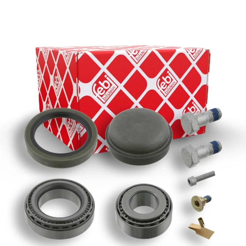 Image of FEBI BILSTEIN 05416 Wheel bearing kit Front Axle Right, with bolts/screws Wheel Bearing Kit (654)