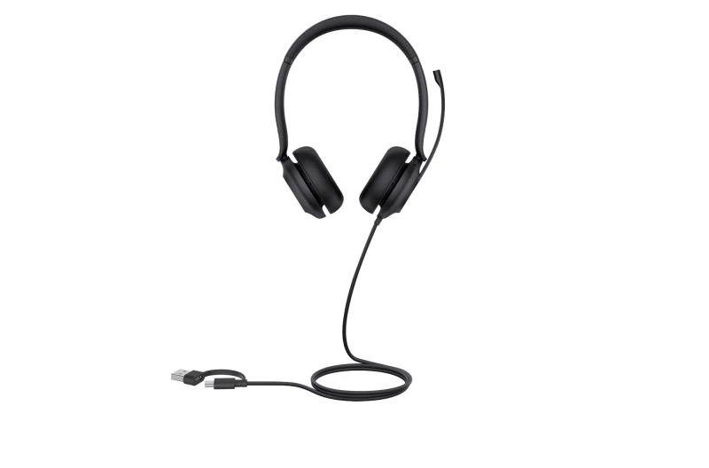 Image of Yealink UH35 Dual Wired On Ear Headset USB-C/A Black 1308164