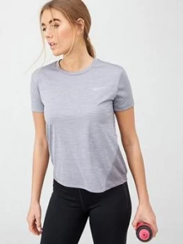 Image of Nike Running Miler Tee - Grey