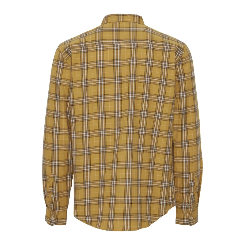 Image of Blend Long sleeve plaid shirt with pocket Blend Orange Male L