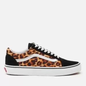 Image of Vans Ua Old Skool, (Leopard) Black/True White, size: 6, Unisex, Trainers, VN0A4U3B3I61