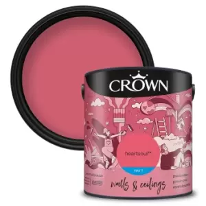 image of Crown Matt Emulsion Paint Heartsoul - 2.5 litres