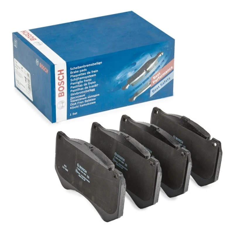 Image of Bosch 0 986 494 990 Brake pad set with anti-squeak plate Low-Metallic Brake Pad Set,disc brake (402)