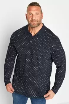 Image of Dobby Print Polo Shirt