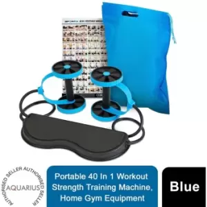 Image of Xtreme Resistance Full-Body Power Workout Training Machine Blue/Black - Aquarius
