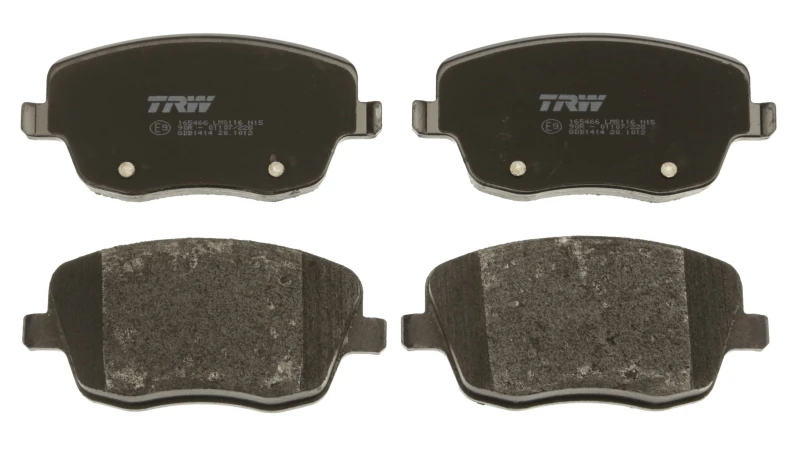 Image of TRW GDB1414 Brake pad set not prepared for wear warning indicator Brake Pad Set,disc brake (402)