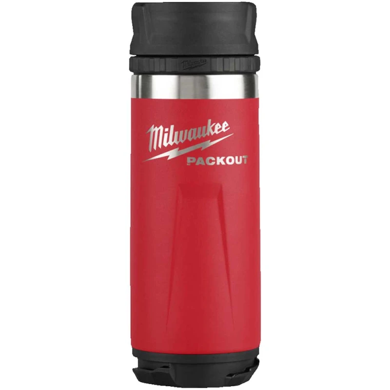 Image of Milwaukee Packout Drinks Bottle Sip Lid Red 532ml 4932493473