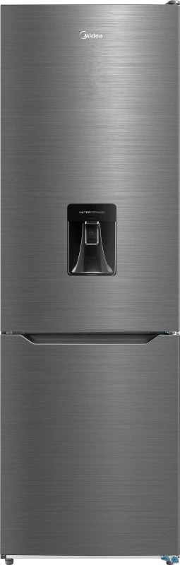 Image of Midea MDRB424FGD46W 188cm 60/40 Frost Free Fridge Freezer - Stainless Steel - D Rated