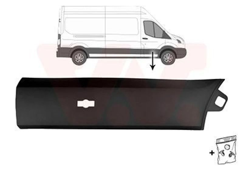 Image of VAN WEZEL Door moulding trim VAN WEZEL 1992424