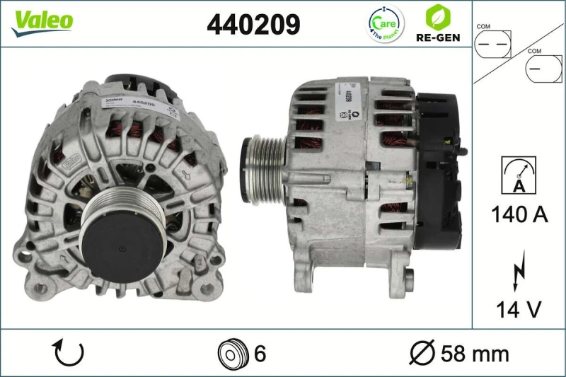 Image of Alternator VALEO 440209