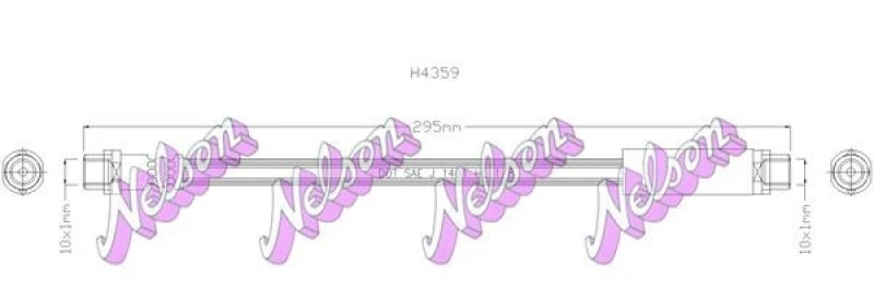 Image of Brake hose KAWE H4359