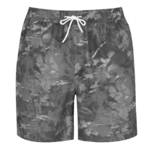 Image of Firetrap Print Swim Shorts Mens - Grey