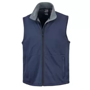 Image of Result Mens Core Soft Shell Bodywarmer Jacket (3XL) (Navy Blue)