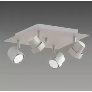 Image of Cristal Moka 4-Light Ceiling Spotlight White
