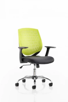 Image of Trexus Dura Task Operator Chair With Arms Green Ref OP000016
