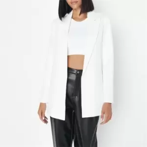 image of Missguided Basic Tailored Blazer - White