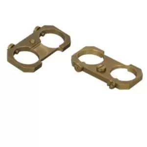 Image of Wiska COMBI Earthing Plate For 2 Glands Fitted in 308 Weatherproof Junction Box Brass - EC308