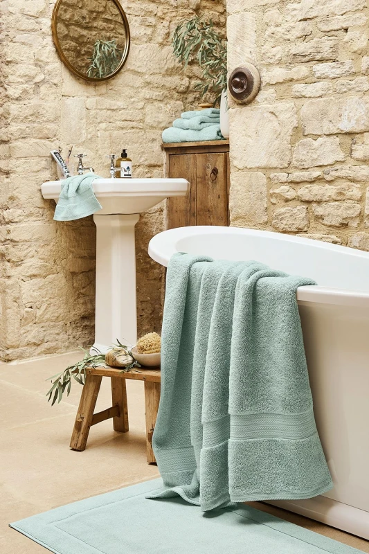 Image of Christy CHRISTY 'Renaissance' Luxury 675GSM Egyptian Cotton Towels in Duck Egg Blue Size: Bath Sheet Duck Egg Blue Bath Sheet Unisex 5055110964105