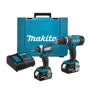 Image of Makita 18V 4Ah Li-Ion Cordless 3 Piece Power Tool Kit Dlx3108Smx