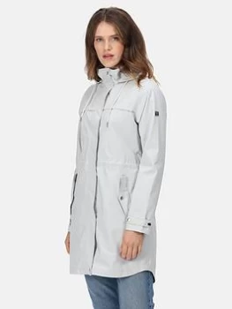 Image of Regatta Adasha Waterproof Shell Jacket - Light Grey, Light Grey, Size 12, Women