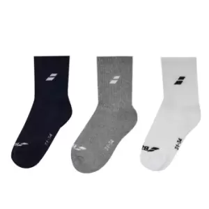 image of Babolat 3 Pack Tennis Socks Junior - Grey